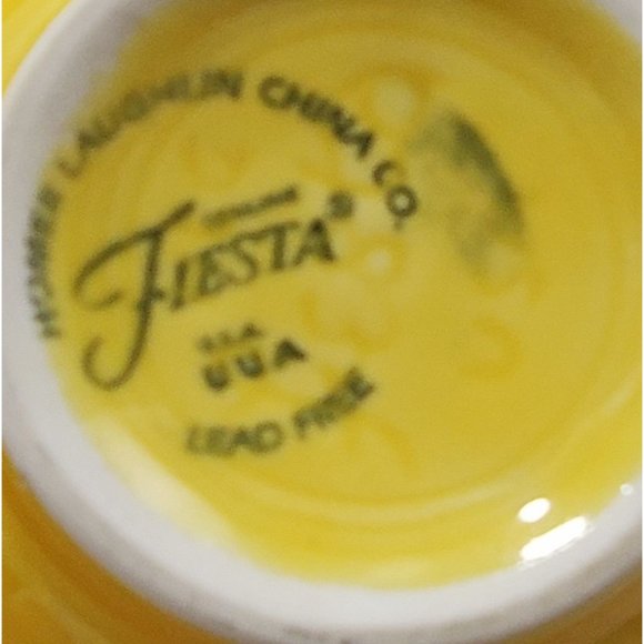 Fiestaware Fiesta Vintage Lot/4 Coffee Tea Cups Yellow Green Homer Laughlin - Picture 7 of 7